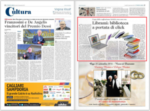 L'Unione Sarda - SoSeBi TLM Web Librami - Pagina Cultura